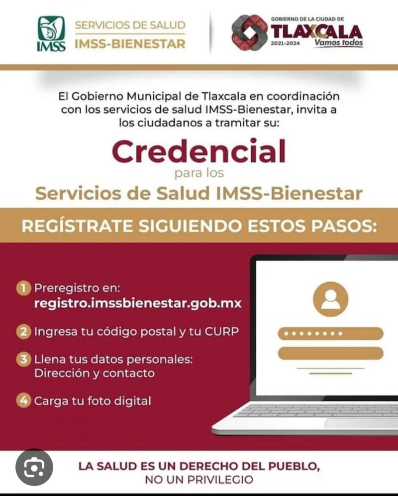 Promueven en Tlaxcala Capital registros para servicios IMSS -Bienestar